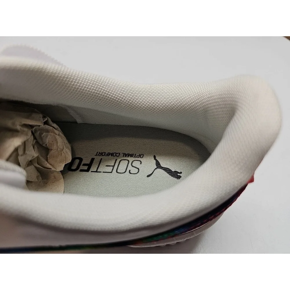 PUMA‎ Carina Tie Dye Espadrilles Women's Sneakers White/Metallic Silver Size 9